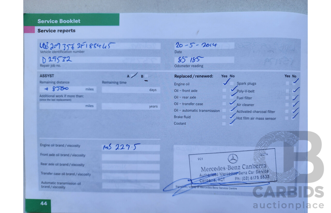 12/2005 Mercedes-Benz Clk350 Elegance C209 MY06 2d Coupe Silver 3.5L