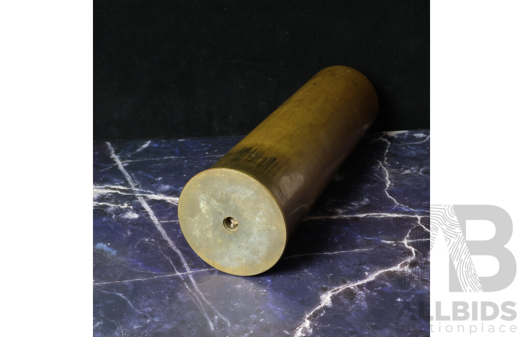Early Brass 105mm Artillery Shell