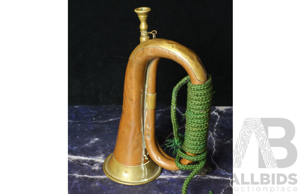 Early Reproduction Brass and Copper Bugle