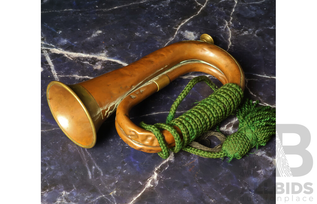 Early Reproduction Brass and Copper Bugle