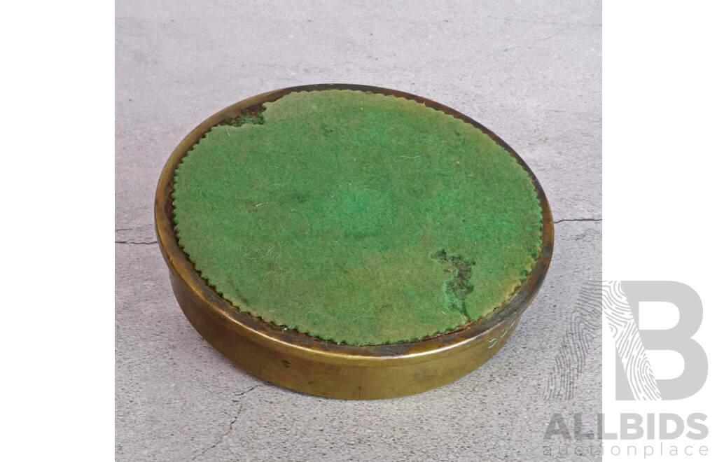 Artillery Shell Casing Commemorative Piece, C Comd. Officer's Mess