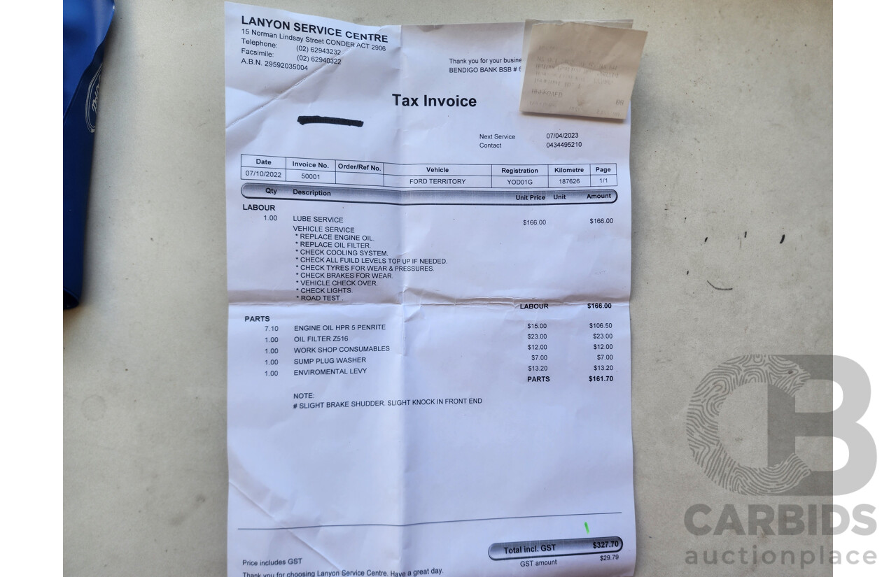 4/2009 Ford Territory TX (rwd) SY MY07 UPGRADE 4d Wagon Black 4.0L