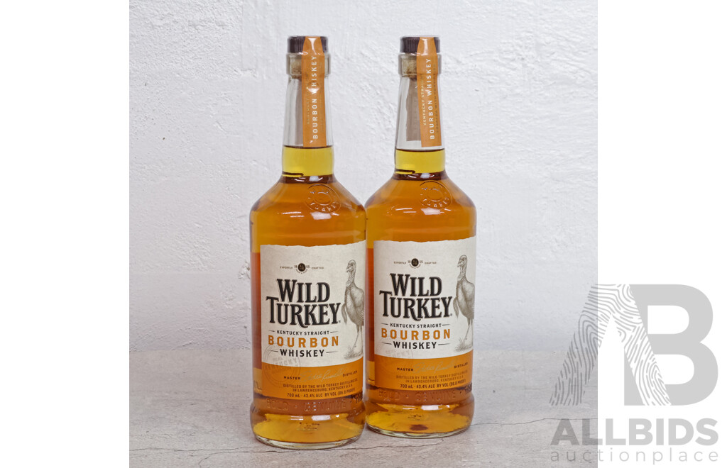 Wild Turkey Kentucky Straight Bourbon Whiskey x 2