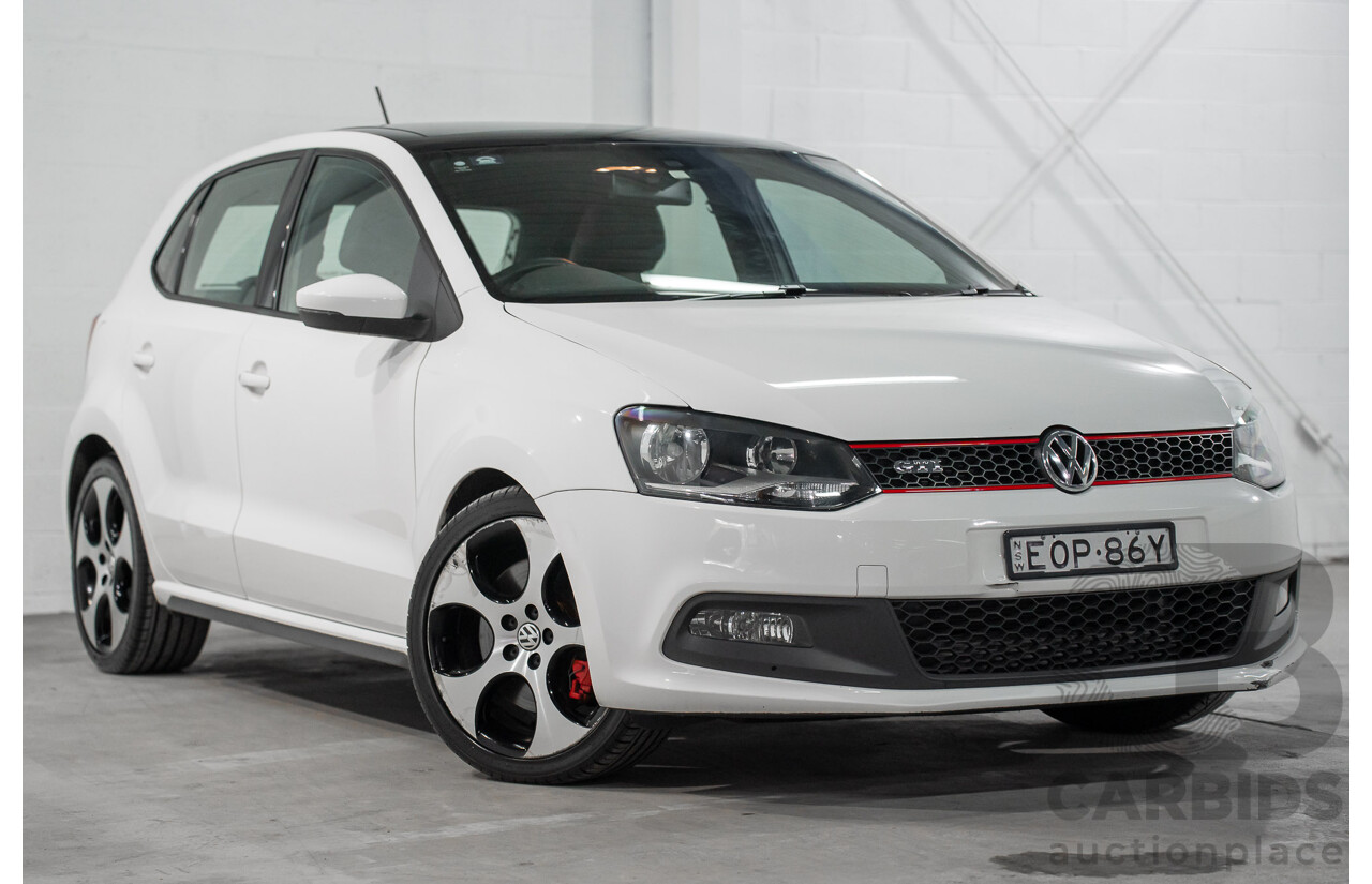 1/2013 Volkswagen Polo GTi 6R MY13 5d Hatchback Candy White Twincharged 1.4L