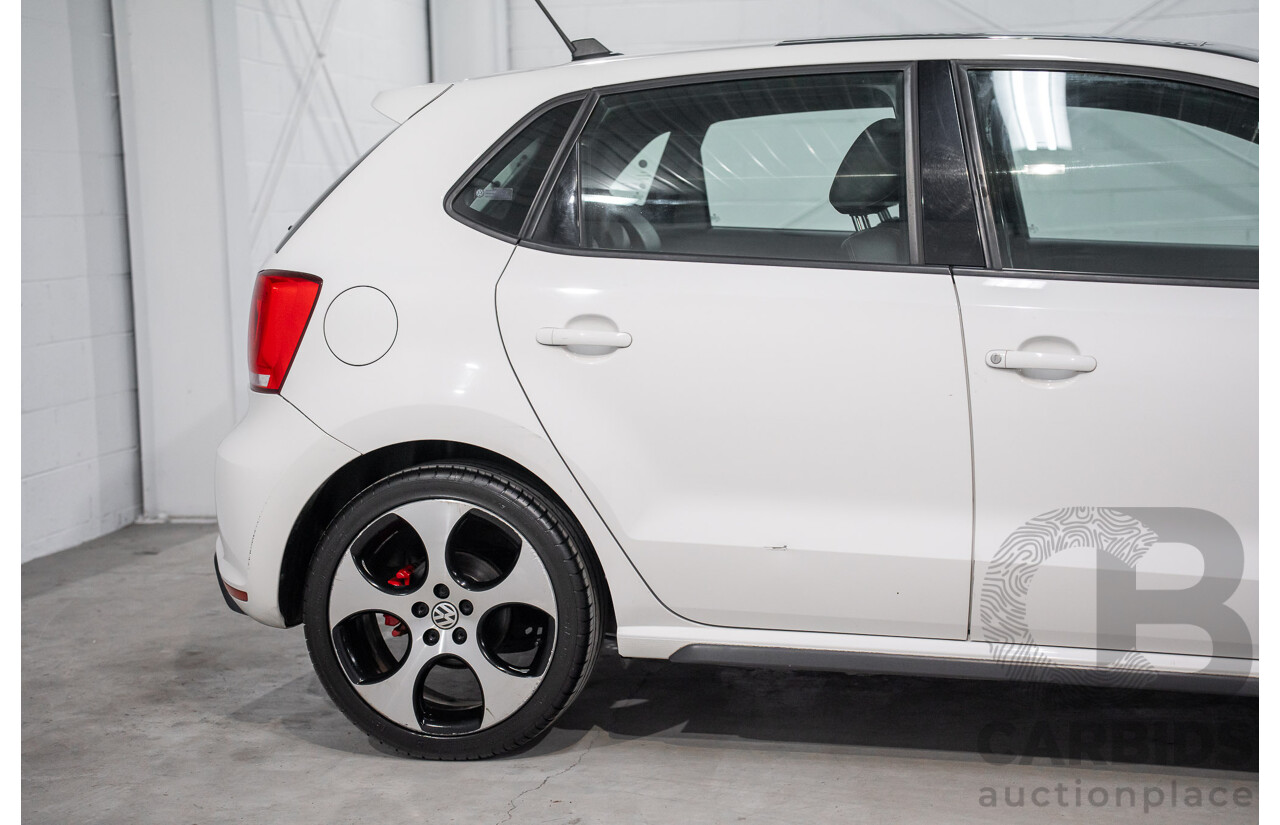 1/2013 Volkswagen Polo GTi 6R MY13 5d Hatchback Candy White Twincharged 1.4L