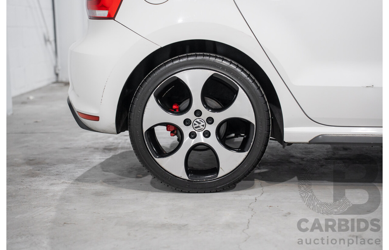 1/2013 Volkswagen Polo GTi 6R MY13 5d Hatchback Candy White Twincharged 1.4L