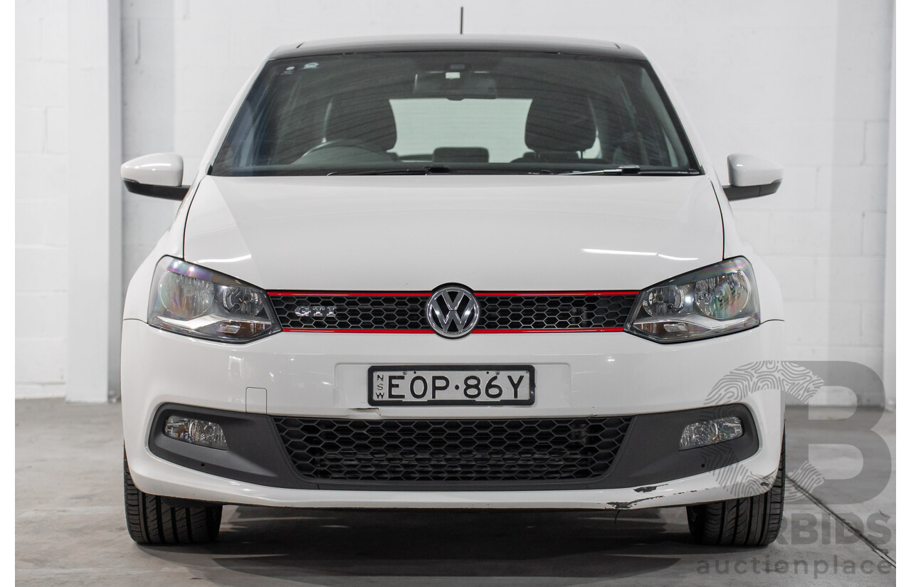 1/2013 Volkswagen Polo GTi 6R MY13 5d Hatchback Candy White Twincharged 1.4L