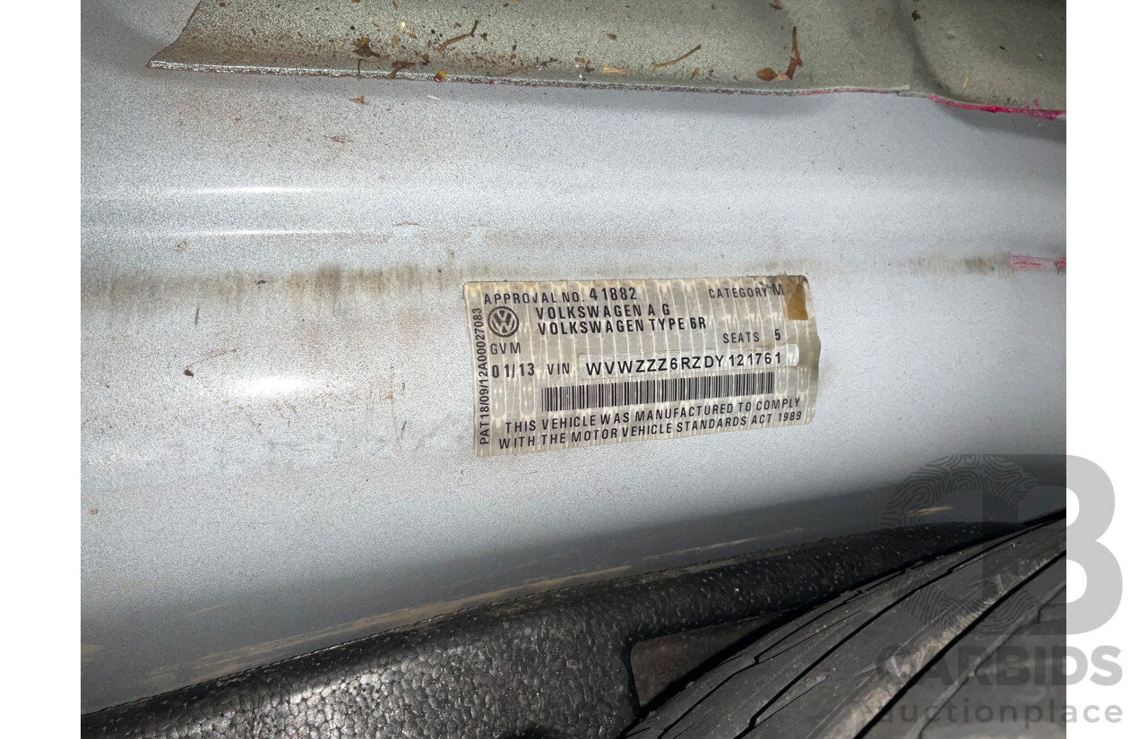 1/2013 Volkswagen Polo GTi 6R MY13 5d Hatchback Candy White Twincharged 1.4L