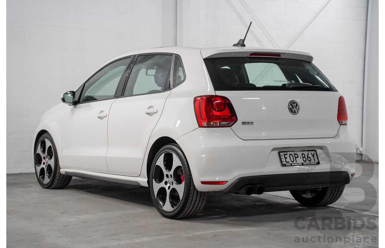 1/2013 Volkswagen Polo GTi 6R MY13 5d Hatchback Candy White Twincharged 1.4L