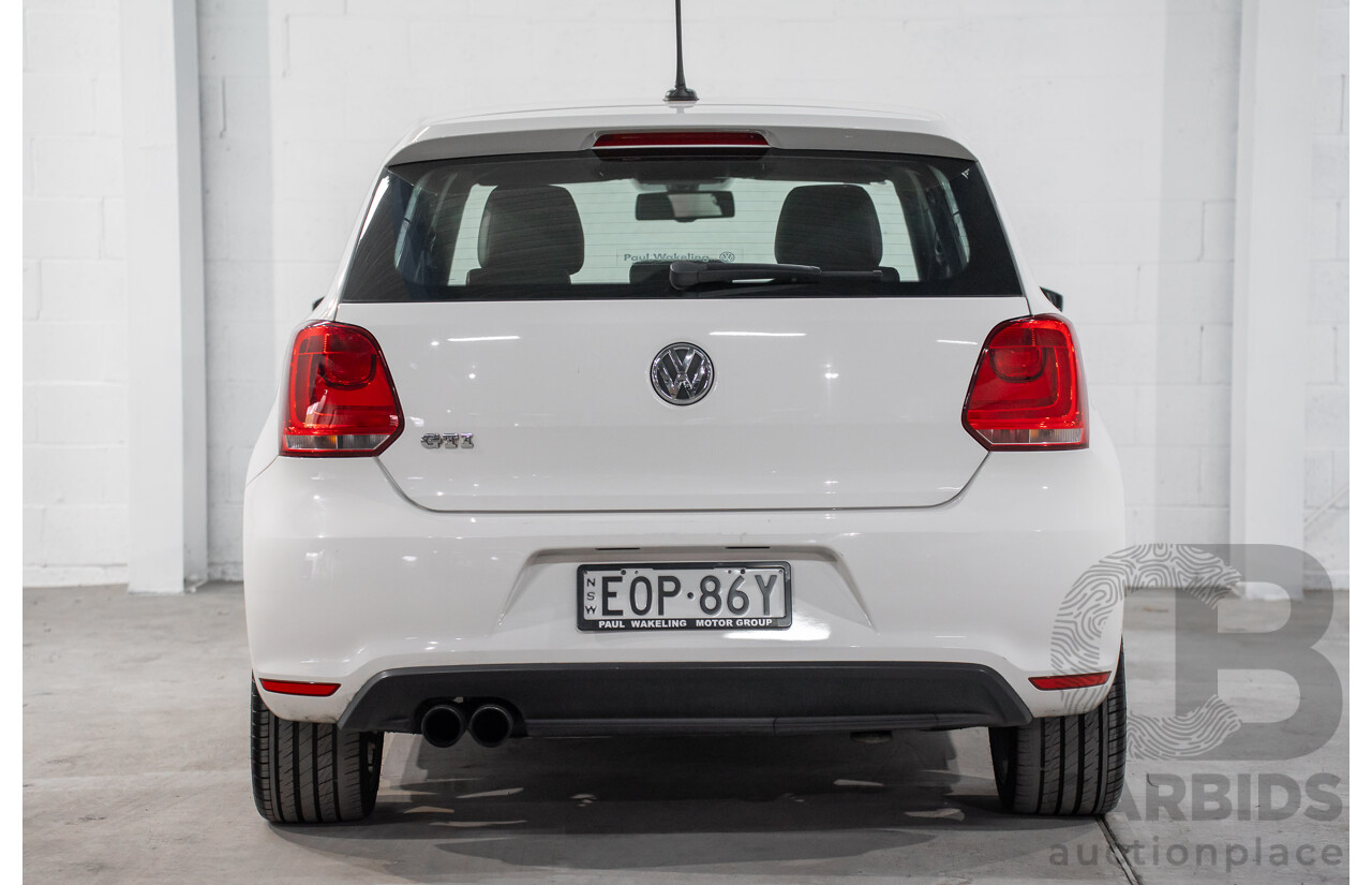 1/2013 Volkswagen Polo GTi 6R MY13 5d Hatchback Candy White Twincharged 1.4L