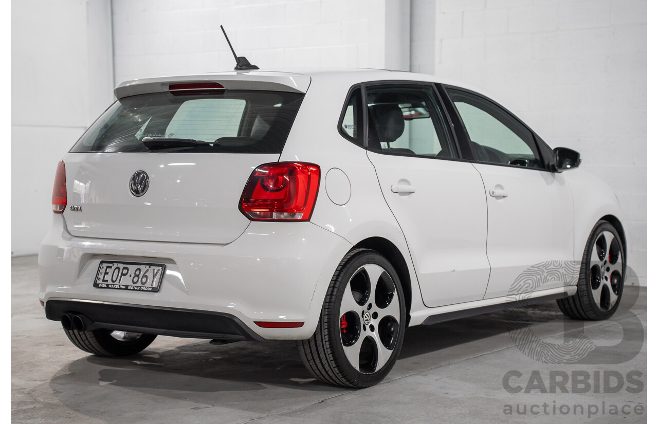 1/2013 Volkswagen Polo GTi 6R MY13 5d Hatchback Candy White Twincharged 1.4L