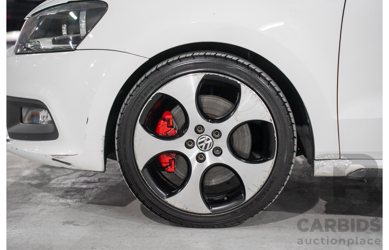 1/2013 Volkswagen Polo GTi 6R MY13 5d Hatchback Candy White Twincharged 1.4L