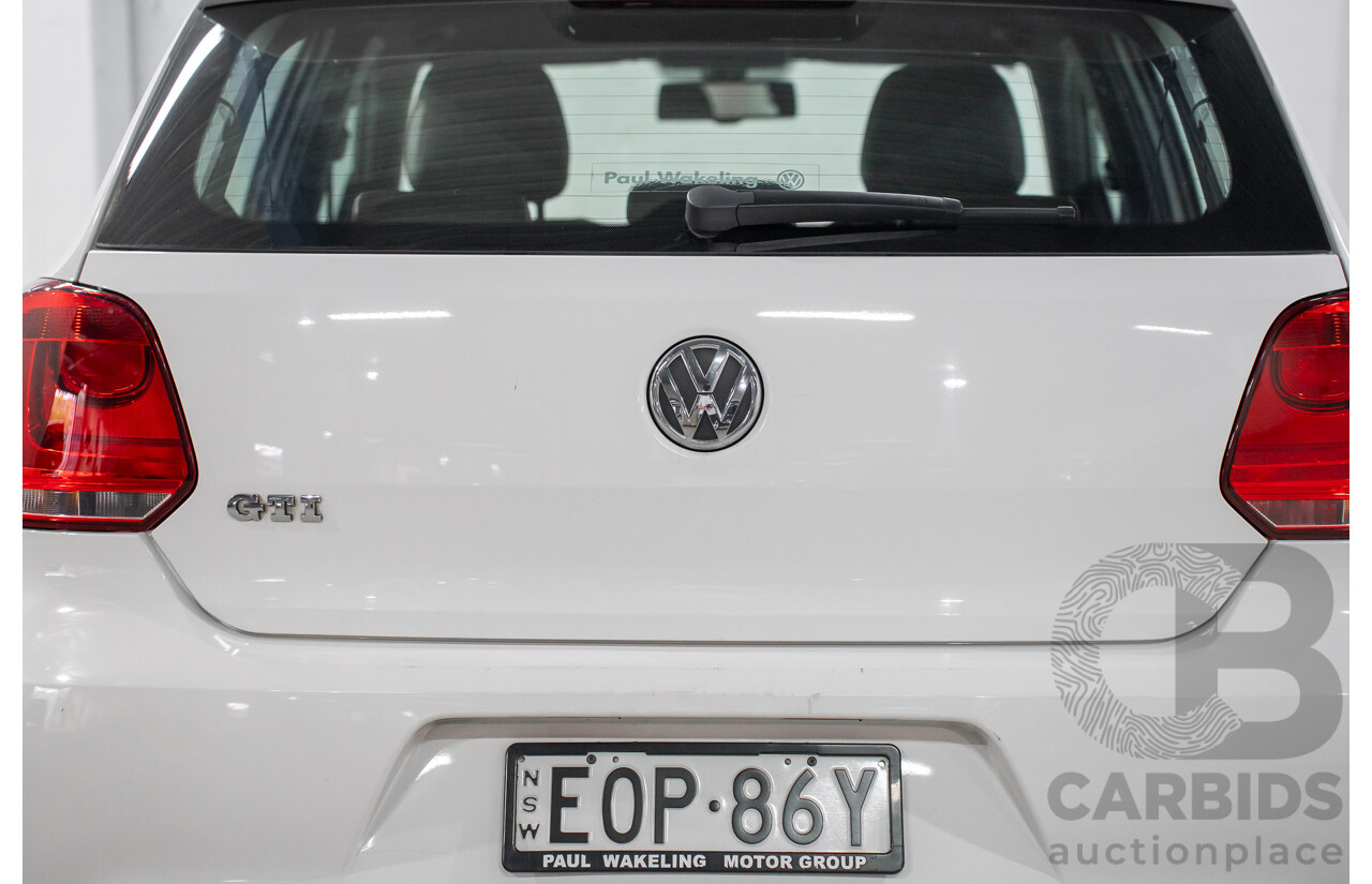 1/2013 Volkswagen Polo GTi 6R MY13 5d Hatchback Candy White Twincharged 1.4L