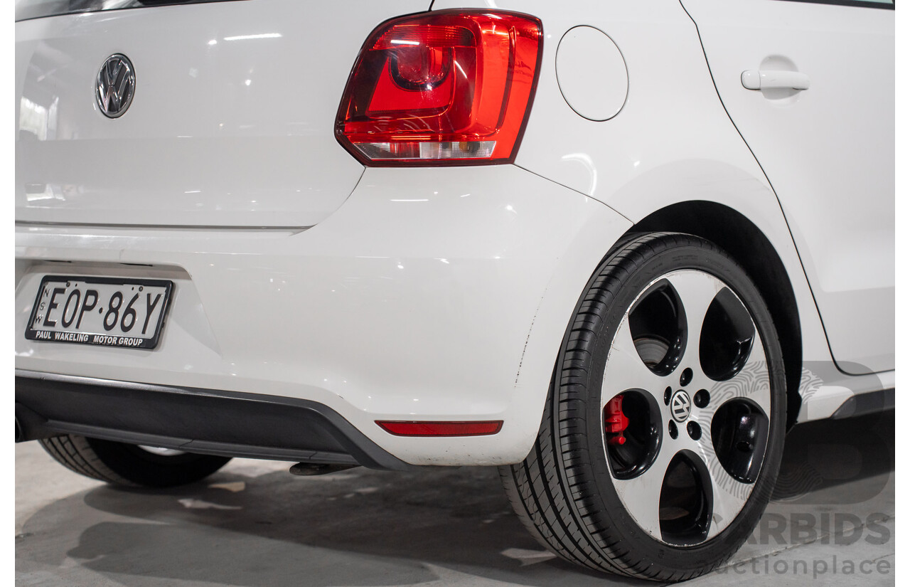 1/2013 Volkswagen Polo GTi 6R MY13 5d Hatchback Candy White Twincharged 1.4L