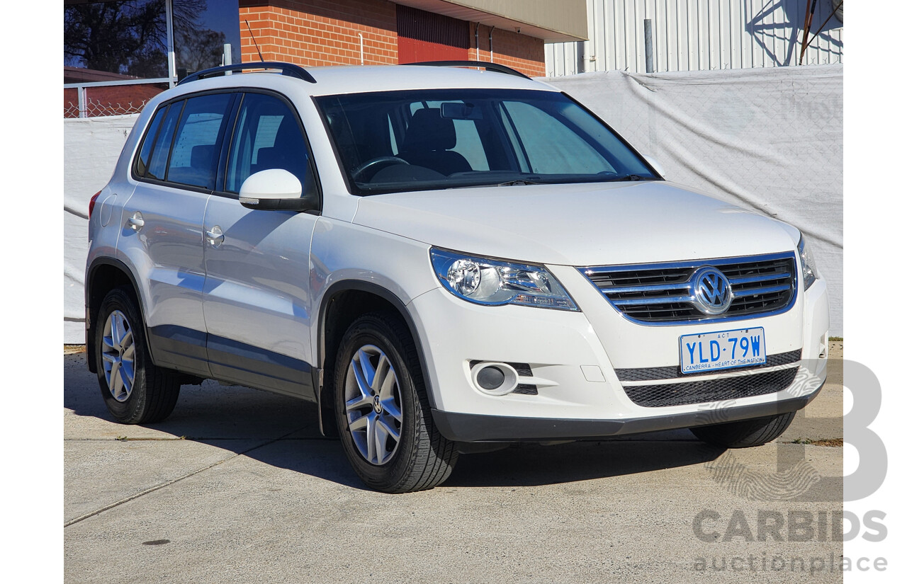 7/2009 Volkswagen Tiguan 125 TSI 5NC MY09 4d Wagon White 2.0L