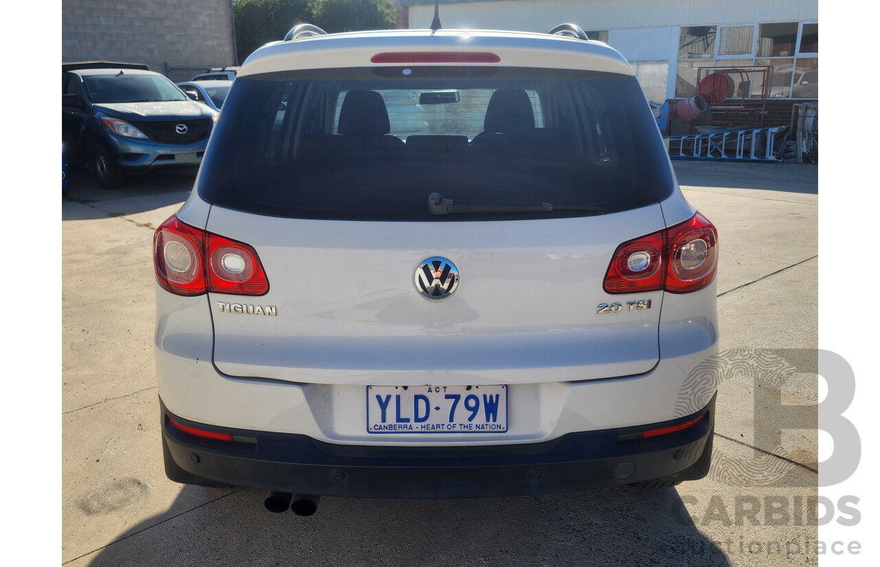 7/2009 Volkswagen Tiguan 125 TSI 5NC MY09 4d Wagon White 2.0L