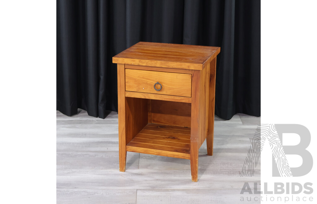 Modern Pine Bedside Cabinet