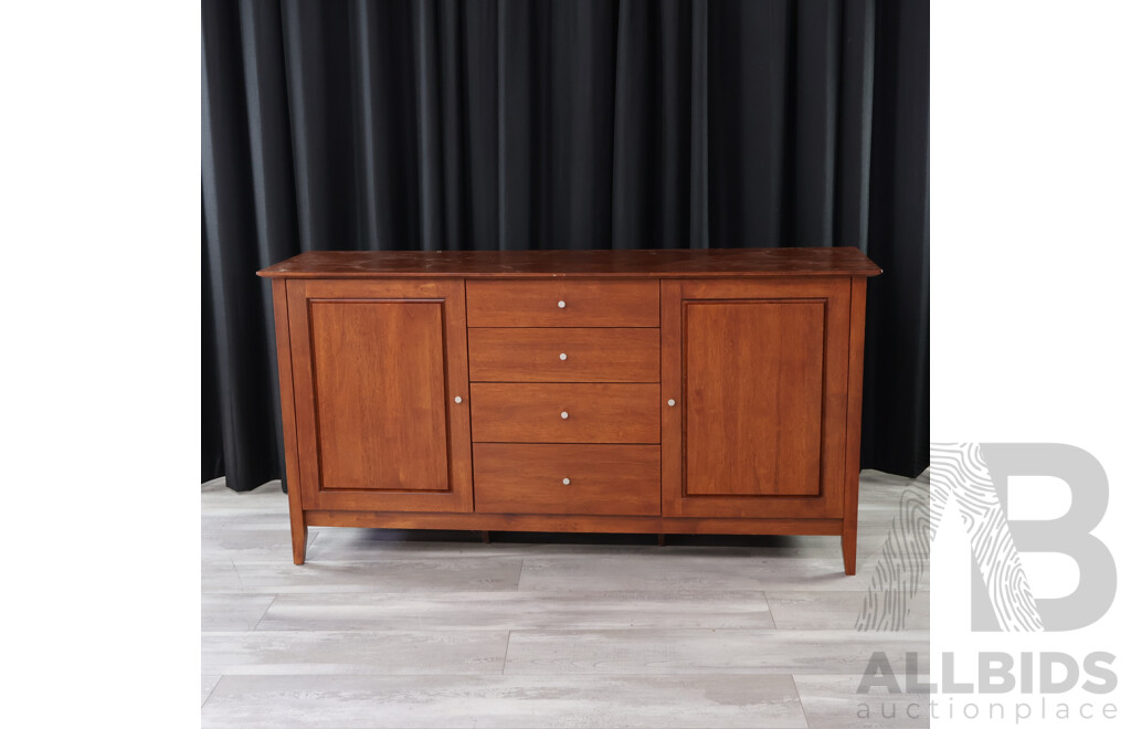 Modrn Timber Sideboard with Three Central Drawers