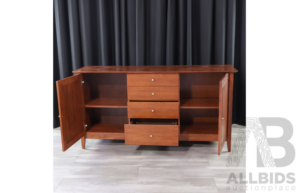 Modrn Timber Sideboard with Three Central Drawers