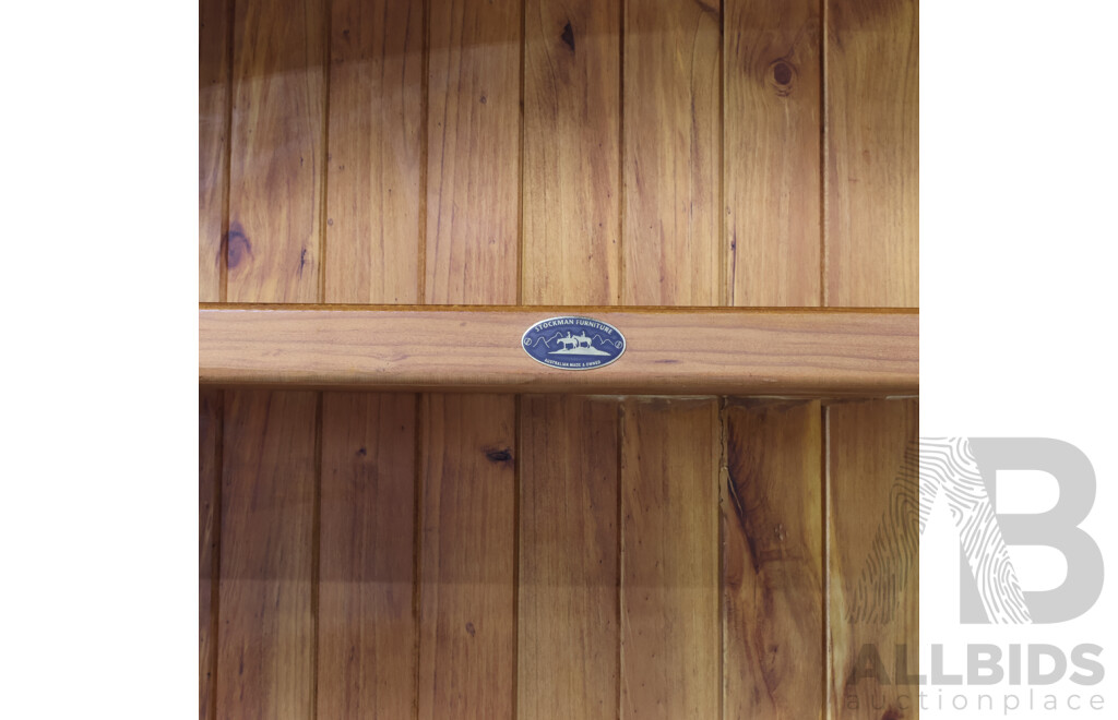 Pine Open Bookcase by Stockman Furniture