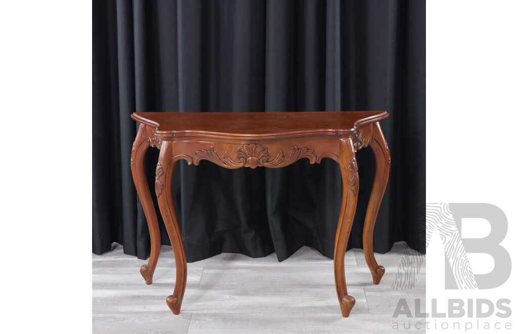 Serpentine Front Hall Table