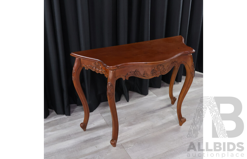 Serpentine Front Hall Table