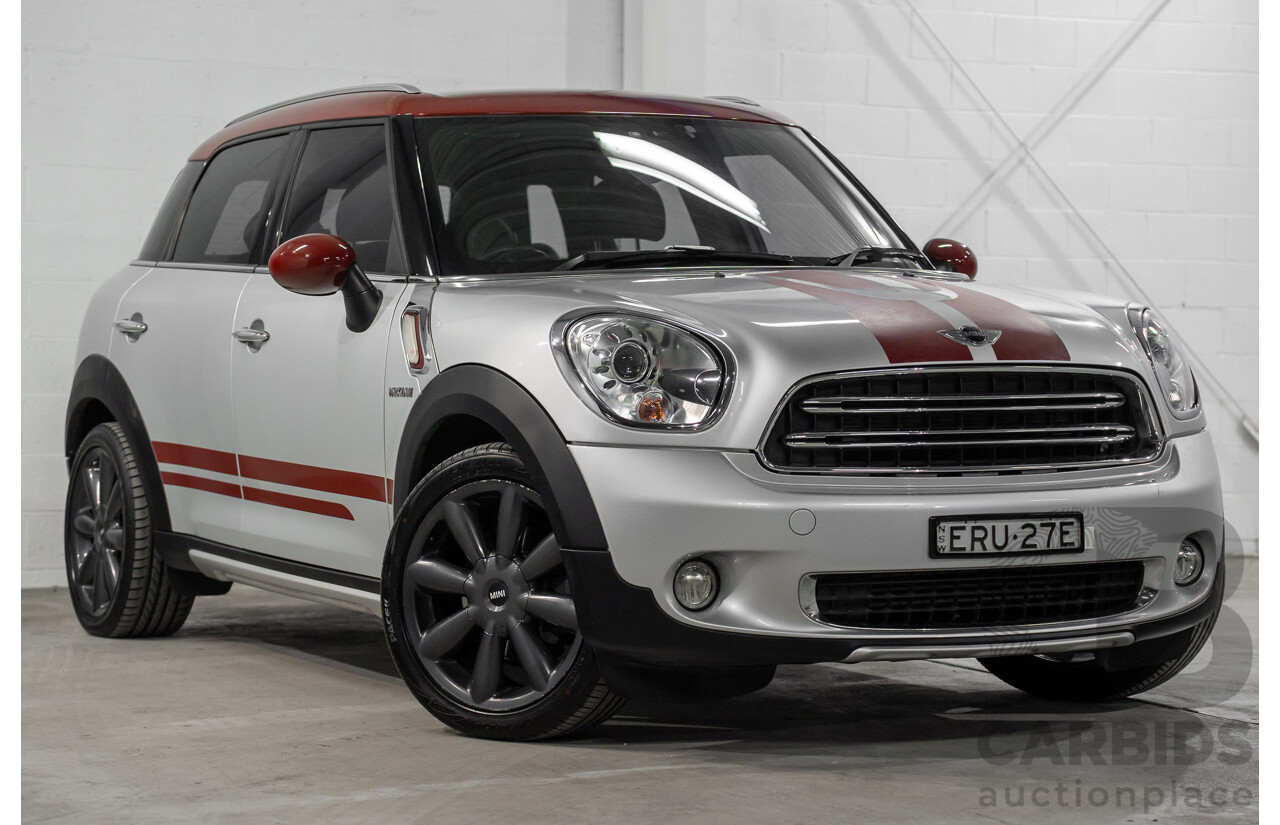 08/2016 Mini Cooper D Countryman (FWD) R60 MY15 4d Wagon Crystal Silver Metallic Turbo Diesel 2.0L