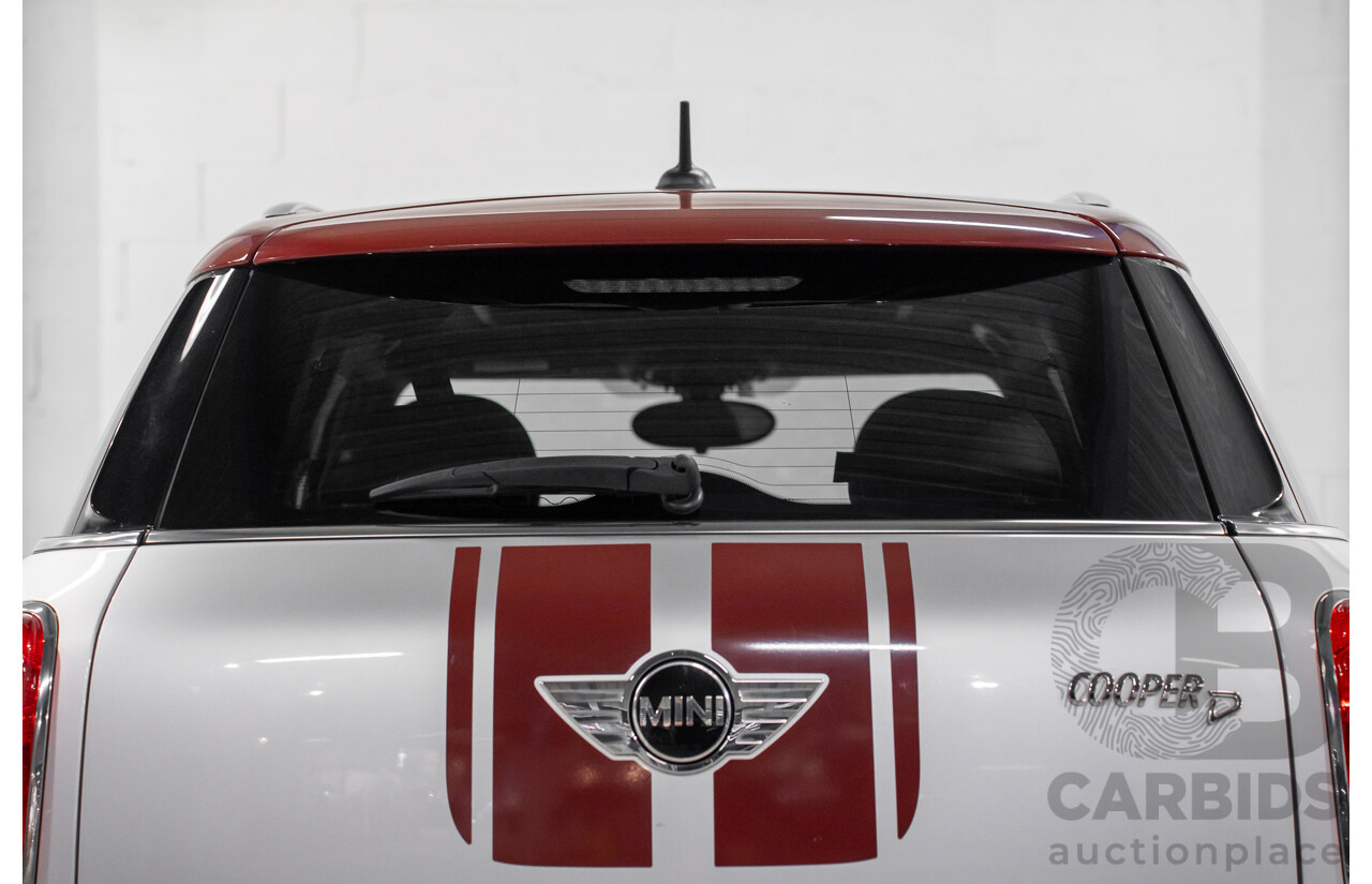 08/2016 Mini Cooper D Countryman (FWD) R60 MY15 4d Wagon Crystal Silver Metallic Turbo Diesel 2.0L