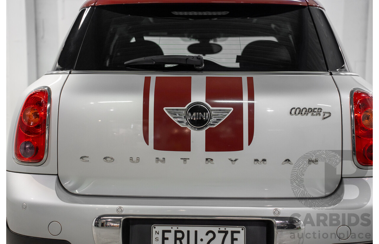 08/2016 Mini Cooper D Countryman (FWD) R60 MY15 4d Wagon Crystal Silver Metallic Turbo Diesel 2.0L