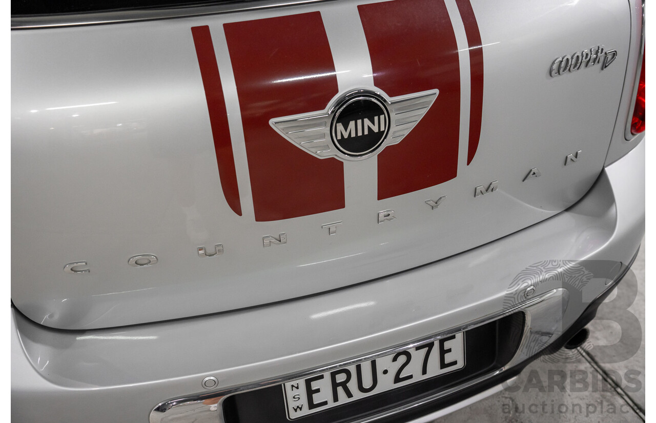 08/2016 Mini Cooper D Countryman (FWD) R60 MY15 4d Wagon Crystal Silver Metallic Turbo Diesel 2.0L