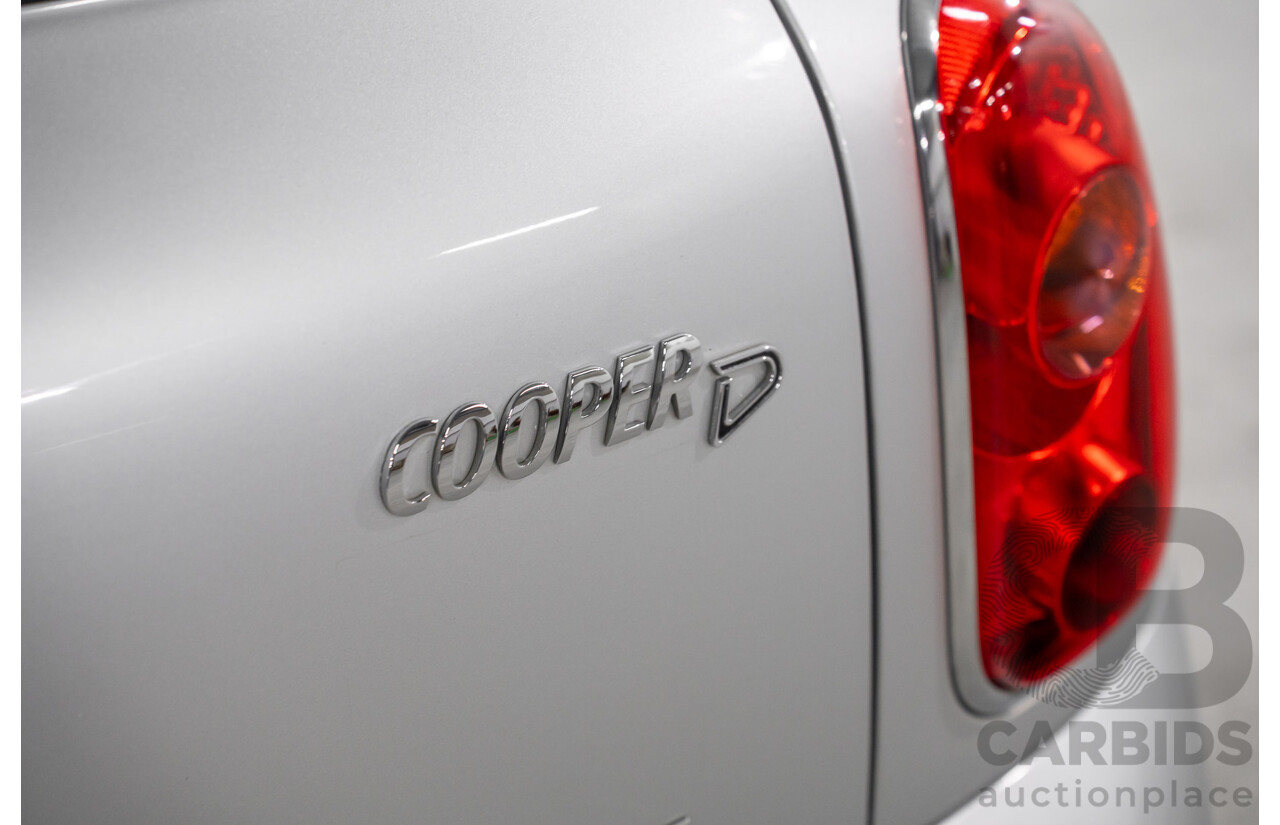 08/2016 Mini Cooper D Countryman (FWD) R60 MY15 4d Wagon Crystal Silver Metallic Turbo Diesel 2.0L