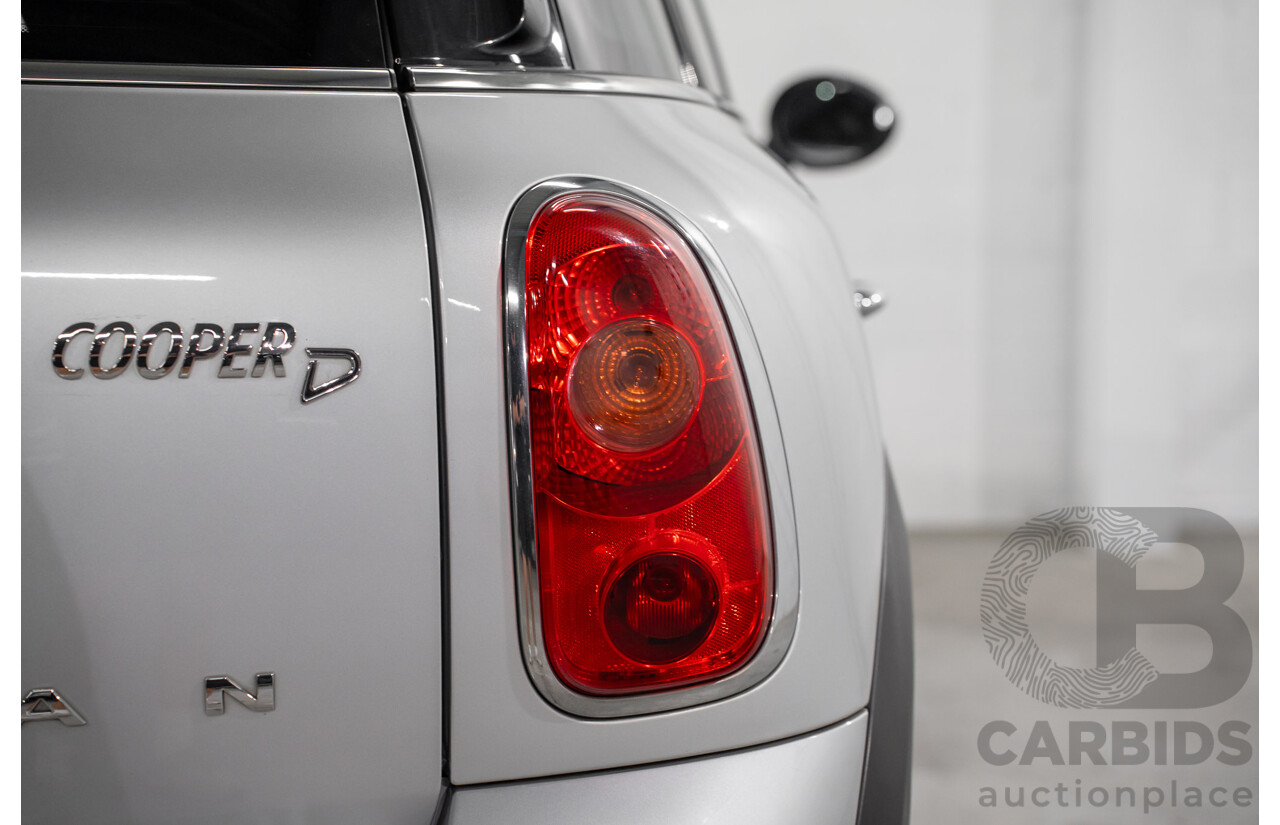 08/2016 Mini Cooper D Countryman (FWD) R60 MY15 4d Wagon Crystal Silver Metallic Turbo Diesel 2.0L