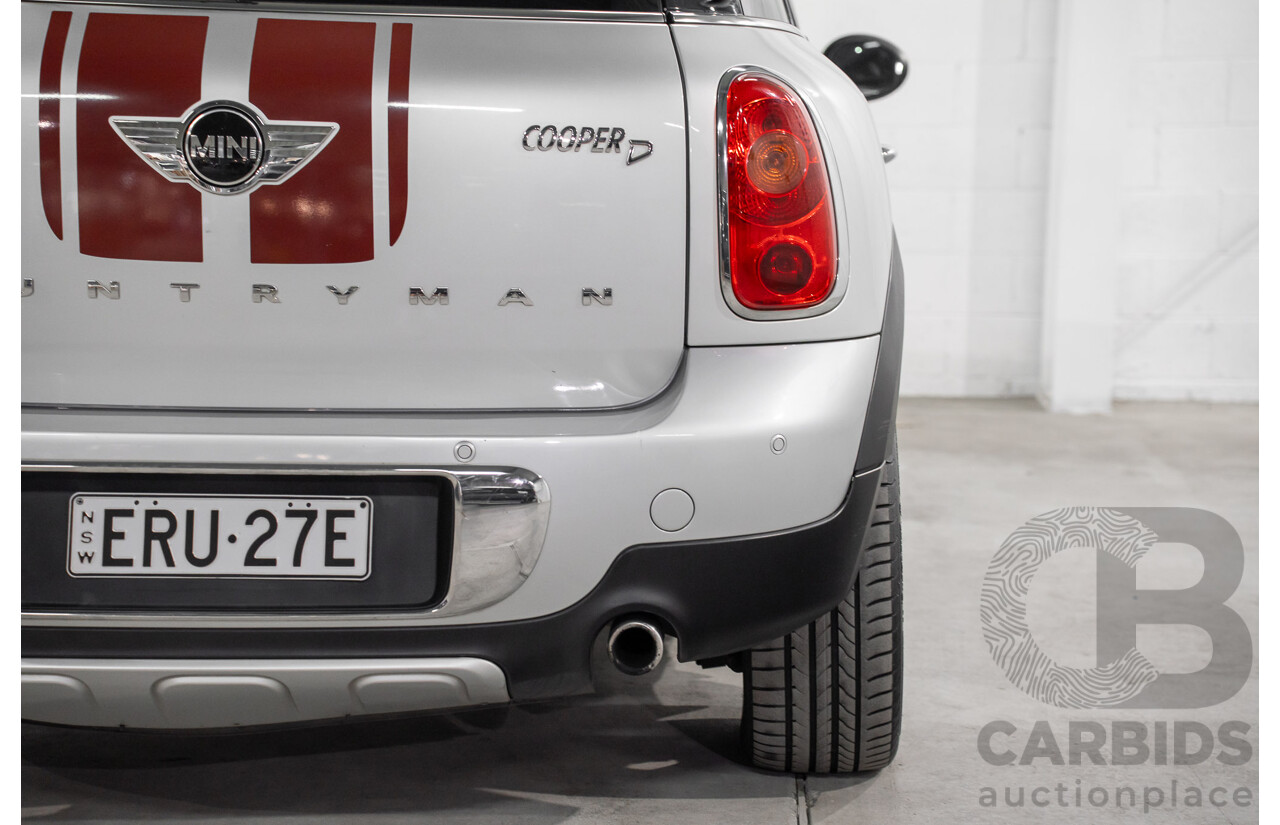 08/2016 Mini Cooper D Countryman (FWD) R60 MY15 4d Wagon Crystal Silver Metallic Turbo Diesel 2.0L