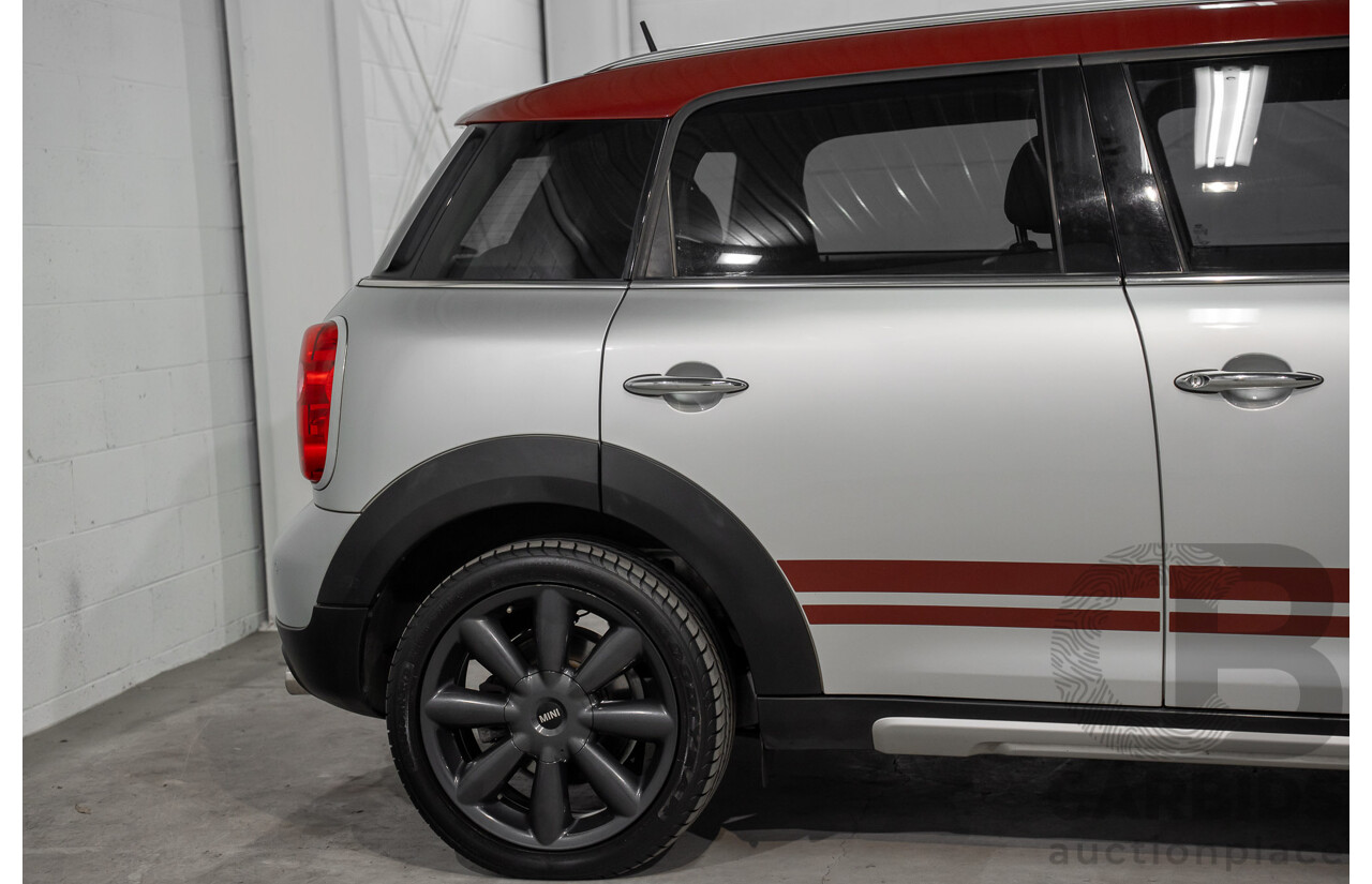 08/2016 Mini Cooper D Countryman (FWD) R60 MY15 4d Wagon Crystal Silver Metallic Turbo Diesel 2.0L