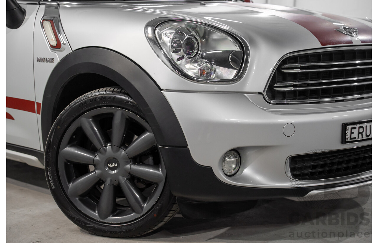 08/2016 Mini Cooper D Countryman (FWD) R60 MY15 4d Wagon Crystal Silver Metallic Turbo Diesel 2.0L