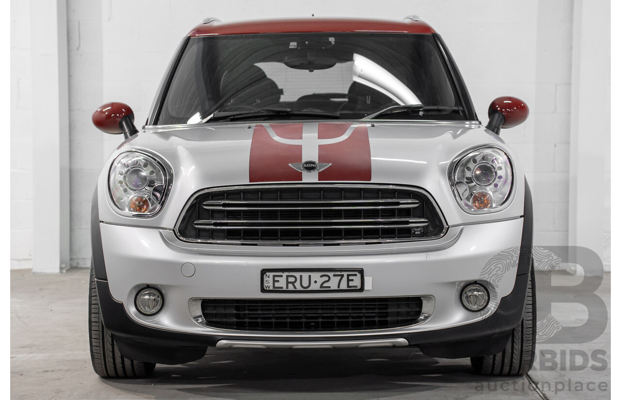 08/2016 Mini Cooper D Countryman (FWD) R60 MY15 4d Wagon Crystal Silver Metallic Turbo Diesel 2.0L