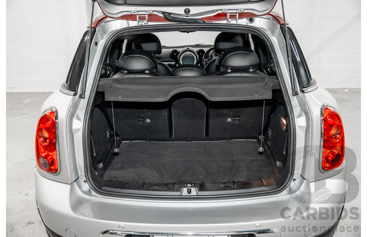 08/2016 Mini Cooper D Countryman (FWD) R60 MY15 4d Wagon Crystal Silver Metallic Turbo Diesel 2.0L