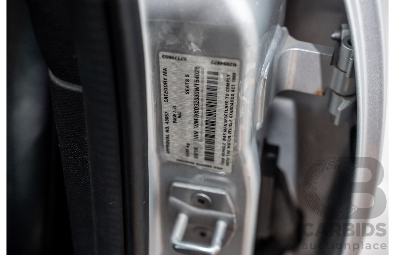 08/2016 Mini Cooper D Countryman (FWD) R60 MY15 4d Wagon Crystal Silver Metallic Turbo Diesel 2.0L