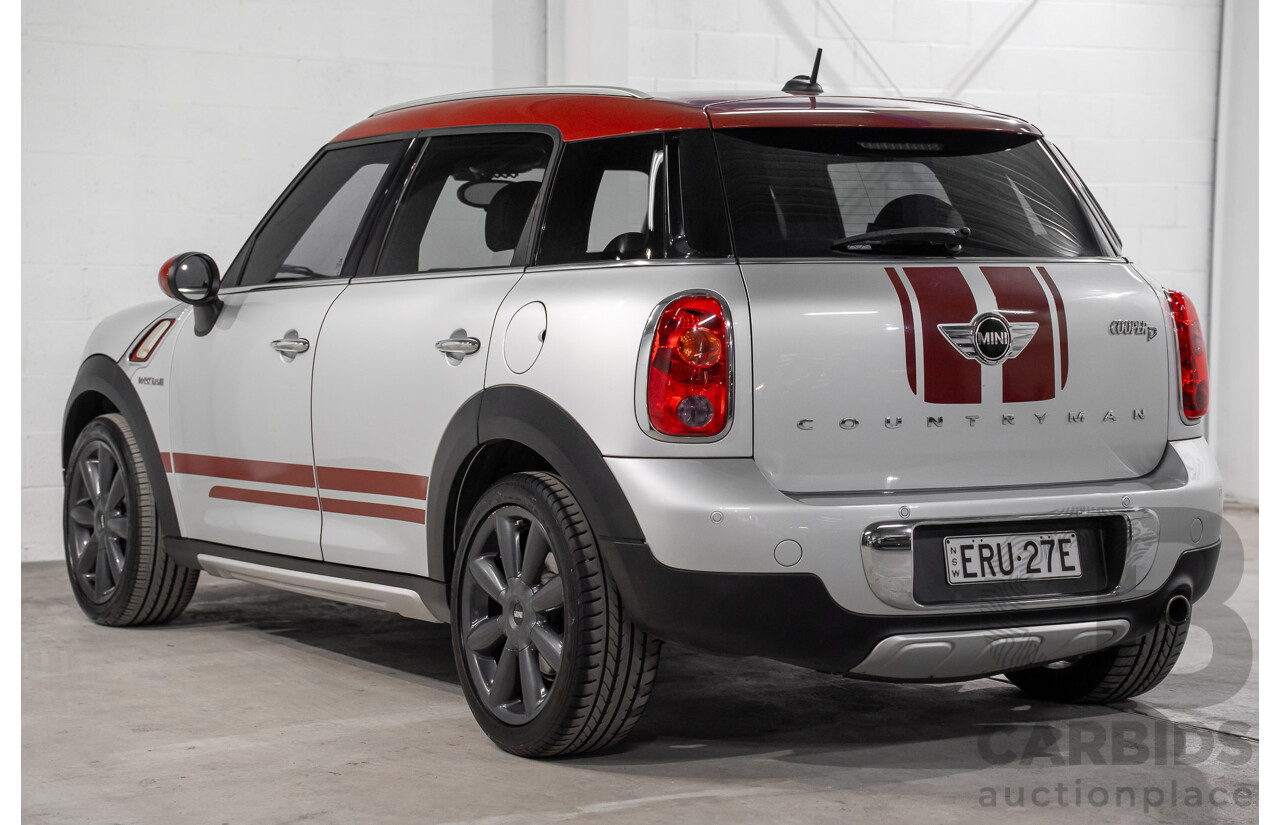 08/2016 Mini Cooper D Countryman (FWD) R60 MY15 4d Wagon Crystal Silver Metallic Turbo Diesel 2.0L