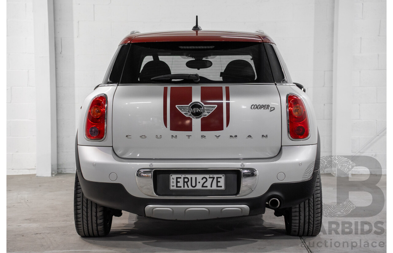 08/2016 Mini Cooper D Countryman (FWD) R60 MY15 4d Wagon Crystal Silver Metallic Turbo Diesel 2.0L