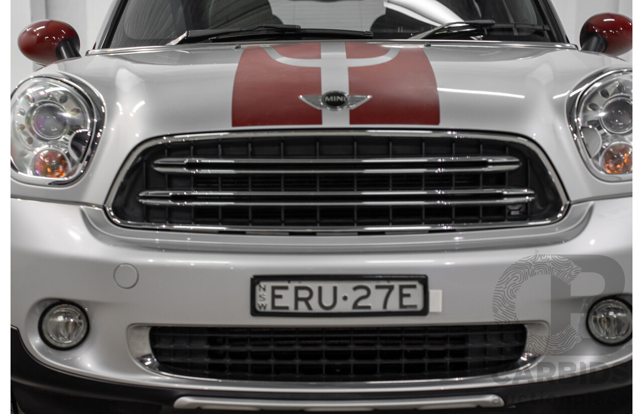 08/2016 Mini Cooper D Countryman (FWD) R60 MY15 4d Wagon Crystal Silver Metallic Turbo Diesel 2.0L