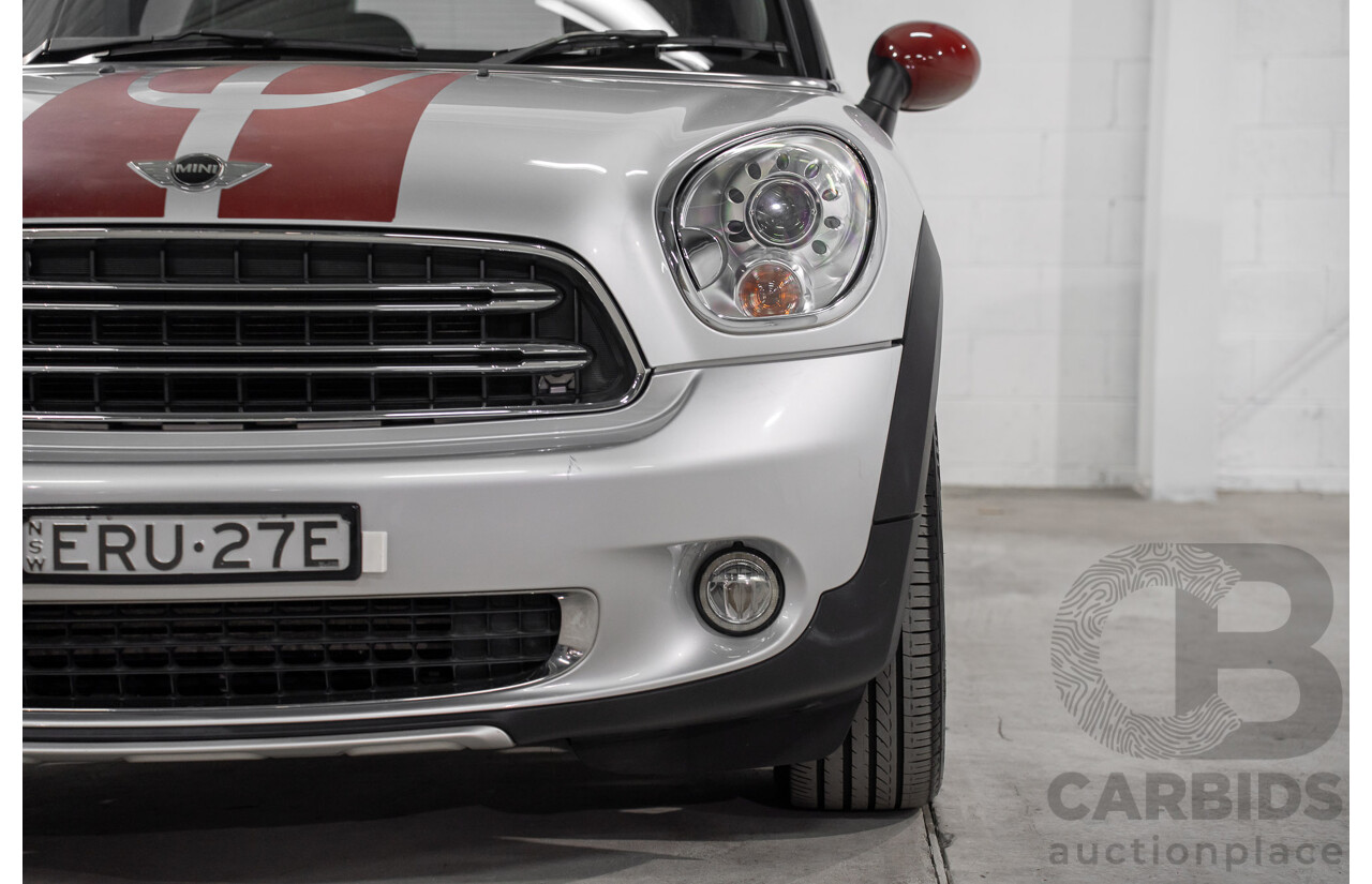 08/2016 Mini Cooper D Countryman (FWD) R60 MY15 4d Wagon Crystal Silver Metallic Turbo Diesel 2.0L
