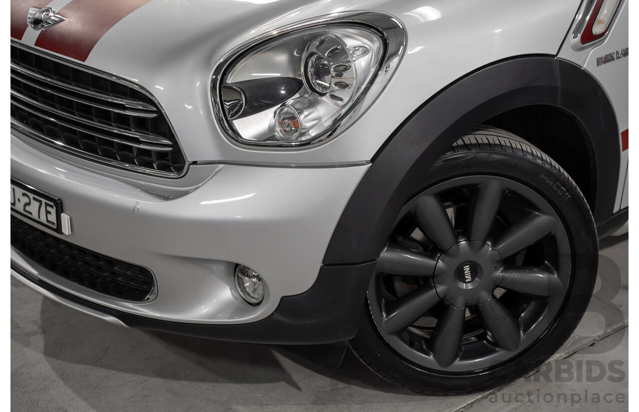08/2016 Mini Cooper D Countryman (FWD) R60 MY15 4d Wagon Crystal Silver Metallic Turbo Diesel 2.0L