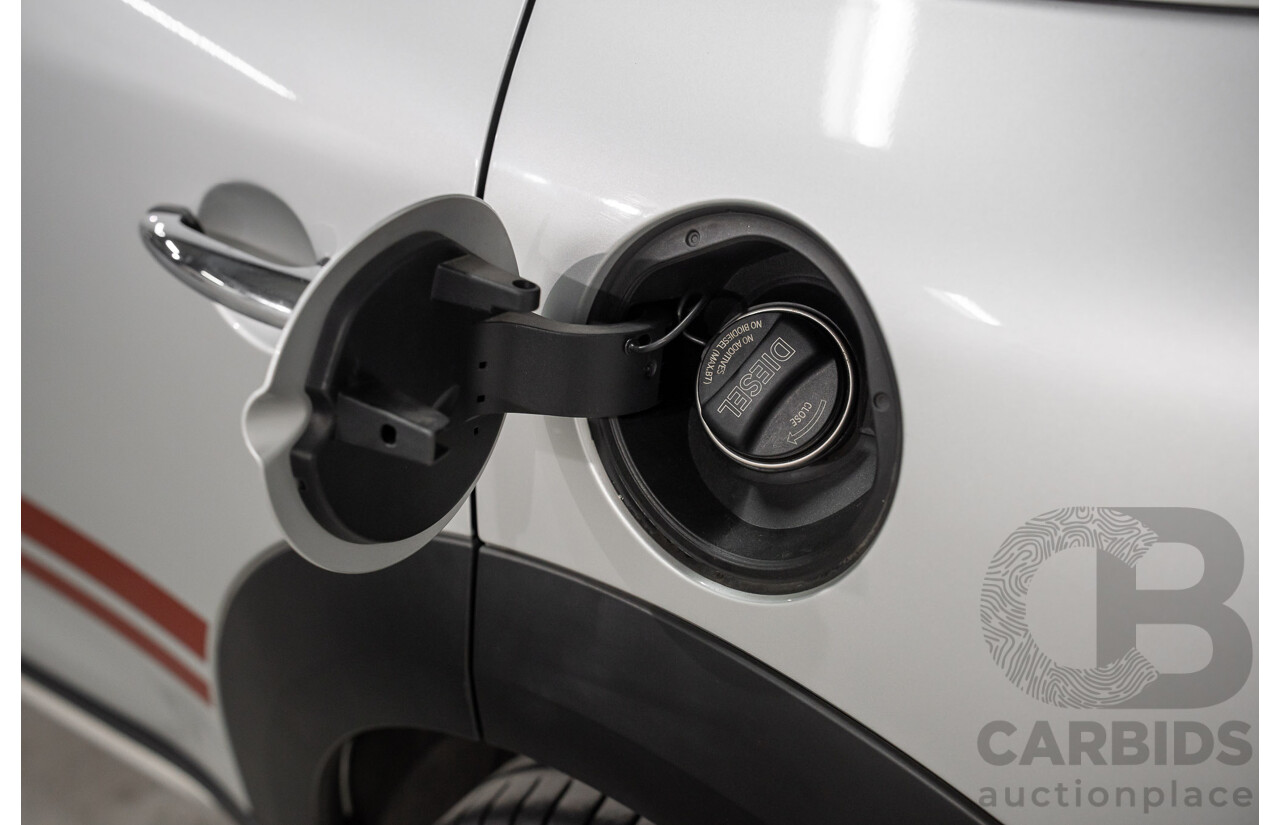 08/2016 Mini Cooper D Countryman (FWD) R60 MY15 4d Wagon Crystal Silver Metallic Turbo Diesel 2.0L