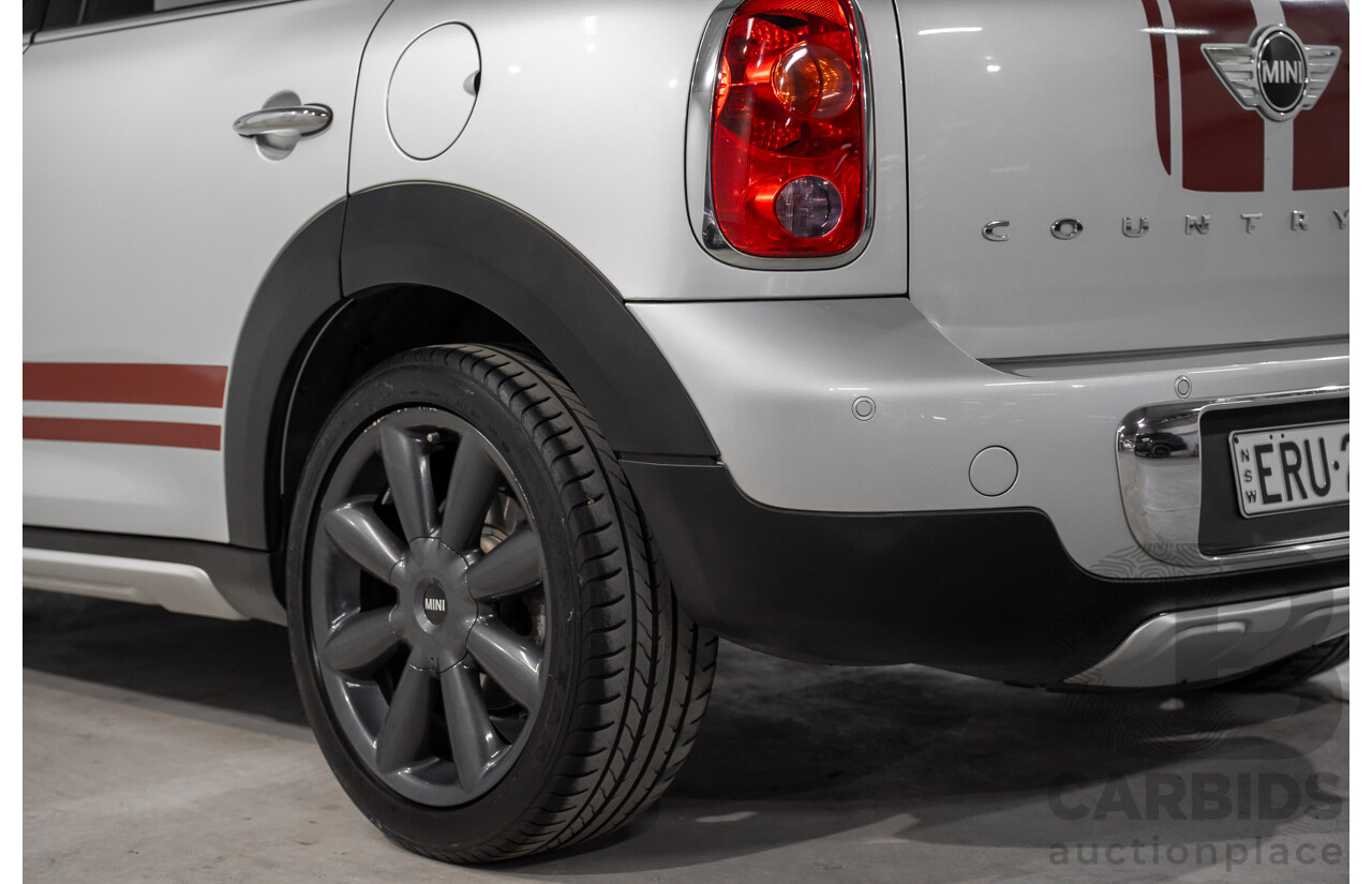 08/2016 Mini Cooper D Countryman (FWD) R60 MY15 4d Wagon Crystal Silver Metallic Turbo Diesel 2.0L