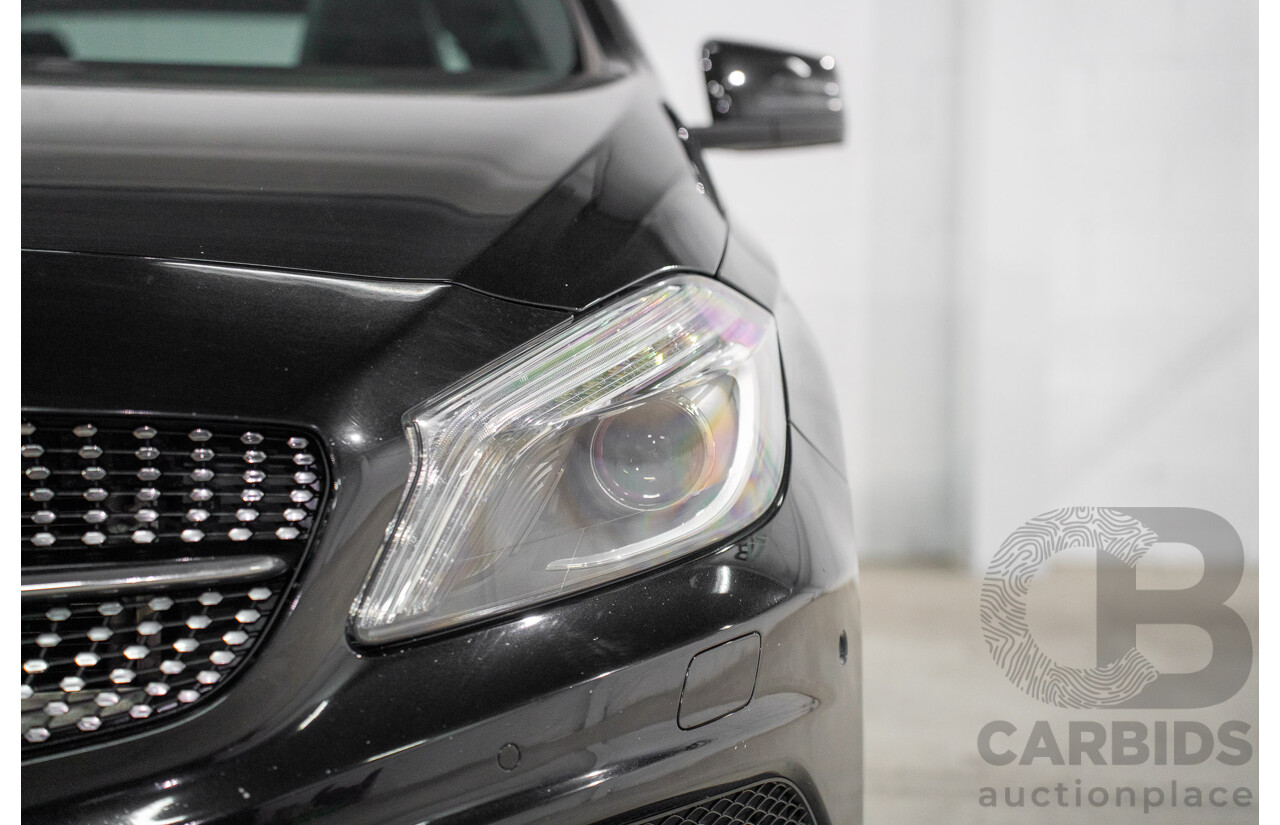 10/2015 Mercedes-Benz A250 Sport 176 MY15 5d Hatchback Cosmos Black Metallic Turbo 2.0L