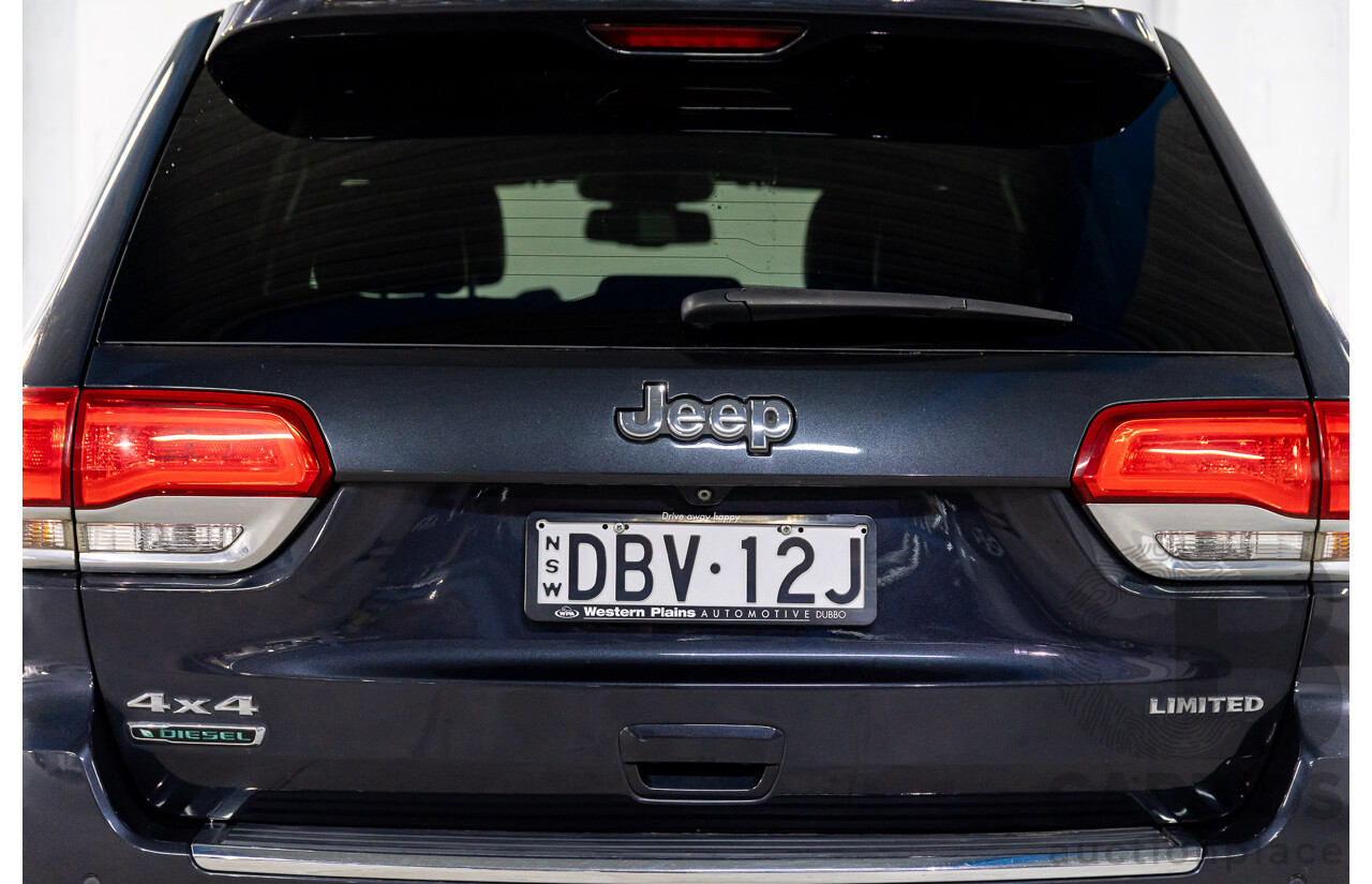 8/2015 Jeep Grand Cherokee Limited (4x4) WK MY15 4d Wagon Maximum Steel Metallic Turbo Diesel 3.0L