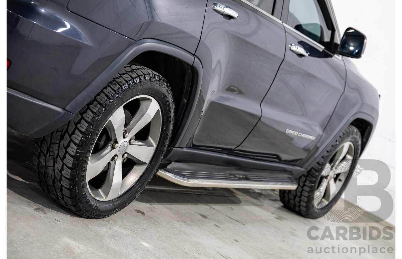 8/2015 Jeep Grand Cherokee Limited (4x4) WK MY15 4d Wagon Maximum Steel Metallic Turbo Diesel 3.0L