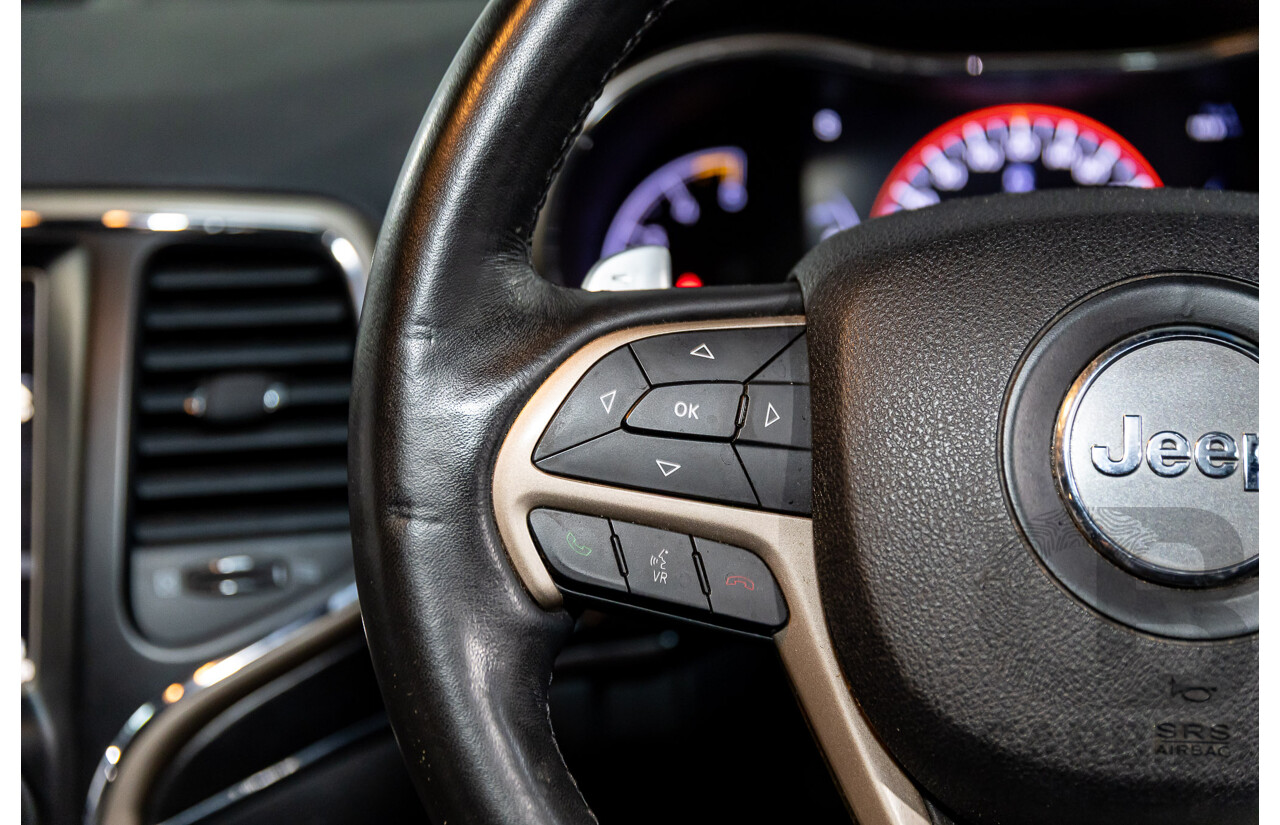 8/2015 Jeep Grand Cherokee Limited (4x4) WK MY15 4d Wagon Maximum Steel Metallic Turbo Diesel 3.0L