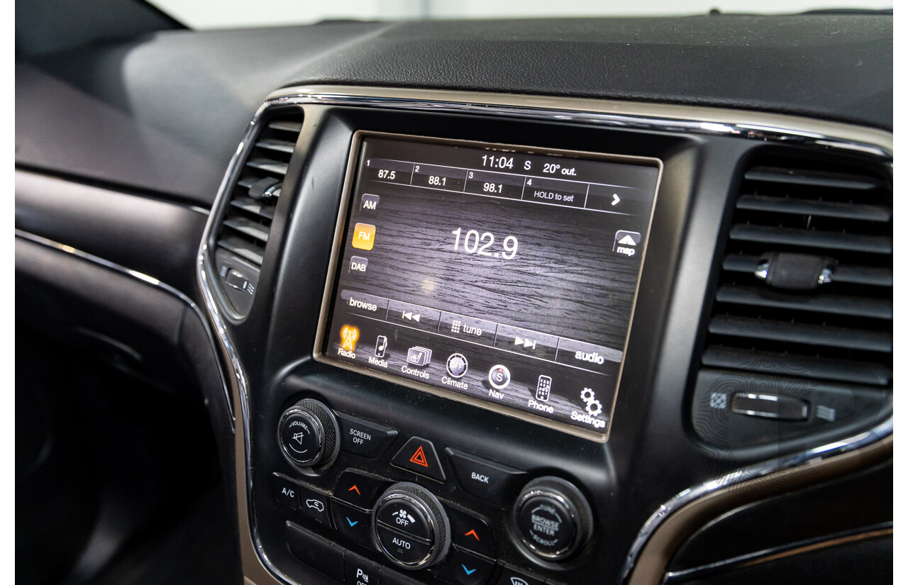 8/2015 Jeep Grand Cherokee Limited (4x4) WK MY15 4d Wagon Maximum Steel Metallic Turbo Diesel 3.0L